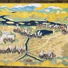 ⑨	旗立松にある大壁画（秀吉が天王山にいる？）