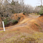 主郭南側の土橋と虎口