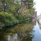 三の丸の土塁と水堀