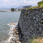 海沿いの石垣