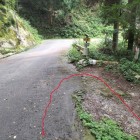 一旦車道に出ますョ