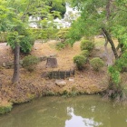 一部水堀に石垣&hellip;？