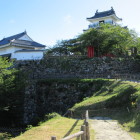 富士見櫓台より天守閣と天守櫓門