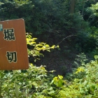 尾根に上ってすぐにある堀切