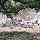 ④	小天守下の石垣の崩落部分