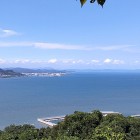 ④	山頂から見た門司方向（遠くの陸は山口県下関市東側付近）