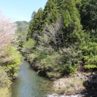 男川(左)と稲荷沢(右下)の合流部