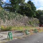整備前の砂の丸南西面高石垣（2023/10/28撮影）