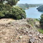 東南角石塁＆掘立柱建物跡