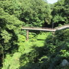 天然の大堀切大渓谷と架橋
