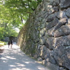 二の丸南側の巨大石垣城塁