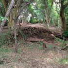 主郭北東の御霊神社の土壇