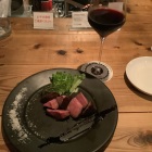 熊野牛のローストとシラー