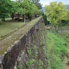 本丸北西辺の多門跡と排水樋