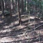 主郭北下段の小曲輪群西端の土塁