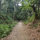 西側の堀と土塁