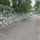 二の丸北虎口登城路東法面石垣