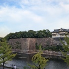 大坂城の石垣と櫓