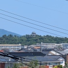 松江城を望む